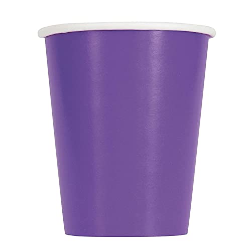 Unique Industries party tableware, 14ct, Neon Purple