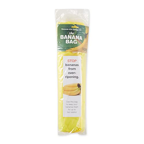 RSVP International Food Safe Nylon Banana Freshness Storage Bag, 11.5 x 13.75, Yellow