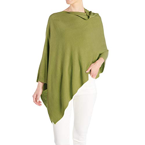 TGB Brands Women‚Äôs Versatile Lightweight Poncho Shawl Wrap | Wear Multiple Ways | 15 Colors | Fashionable Clothing Accessory | OSFM