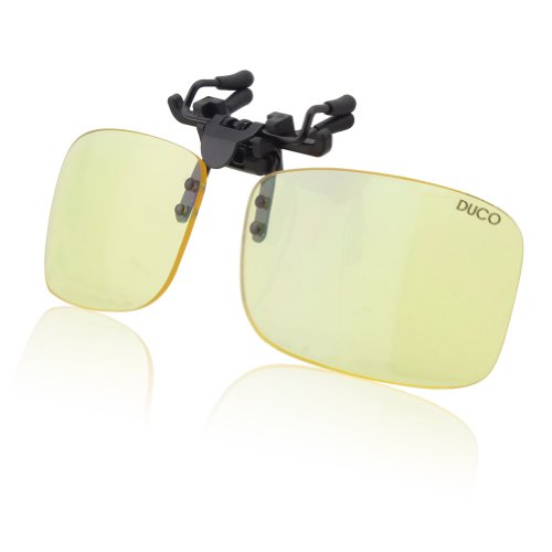 DUCO Blue Light Blocking Computer Glasses Unisex Anti Blue Ray Clip-on UV Blocking Anti Eye Strain Glasses 8012