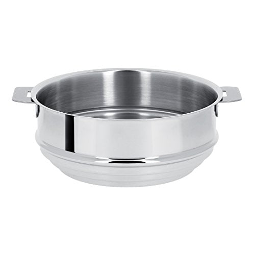 Cristel Multiply Stainless Steel Universal Steamer Insert with Removable Handles, 7.9 Inch
