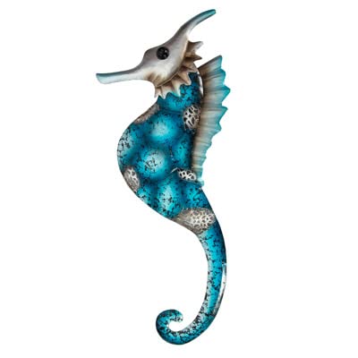 Globe Imports Decorative Metal Wall Seahorse