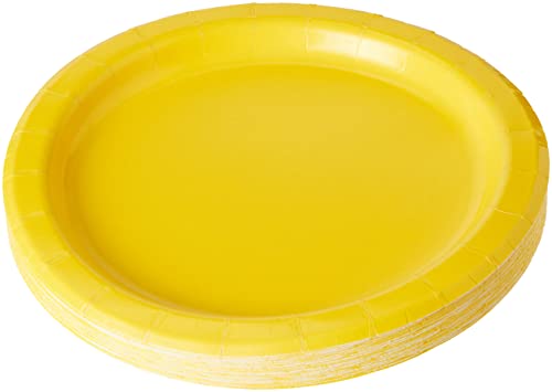 Unique Industries Unique Tableware Neon Yellow Dessert Plates, 20ct, 6.875"