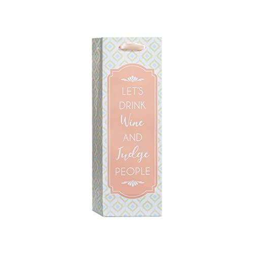 Design Design Wine Bottle Tote Bag (Wine and Judge)