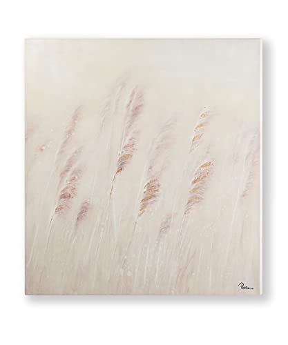 Giftcraft Cream and Pink Wall Print, Pampas