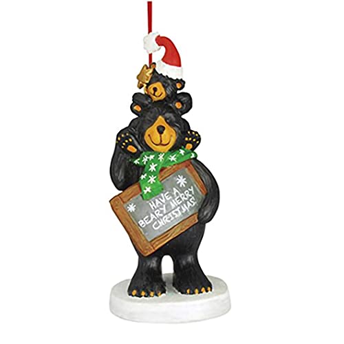 Cape Shore Have a Beary Merry Christmas Black Bear Ornament Tree Decoration