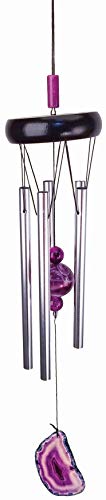 Spoontiques 10492 Purple Agate Wind Chime, Orange