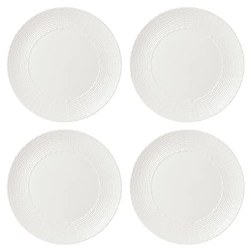 Lenox Wicker Creek Dinner Plates, Set of 4, 7.10, White