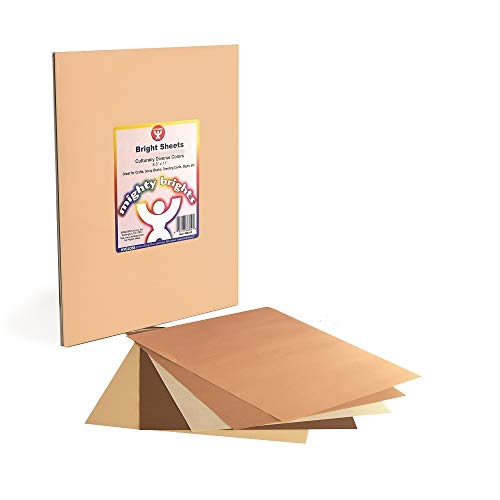 Hygloss Products People Paper - 8.5"x11" Card Stock, 100 Sheets, 5 Asst&