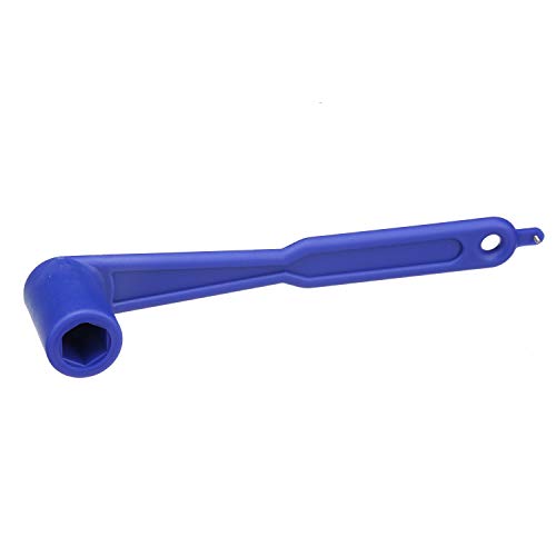Land N Sea Distributing Non-Corrosive Propeller Wrench, Fits 1-1/6 in. Propeller Nuts, Includes Screw, Blue