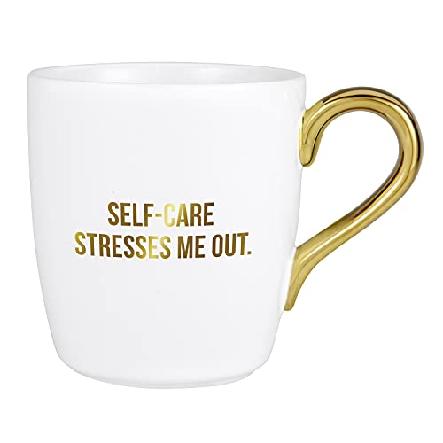 Creative Brands Santa Barbara Design Studio That's All Ceramic Coffee Mug, 16-Ounce, Self-Care Stresses Me Out