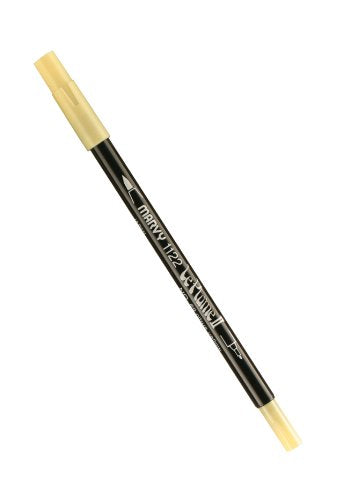 Uchida Marvy Extra Fine Tip Le Plume II Double Ender Marker Pen Art Supplies, Citrus Yellow