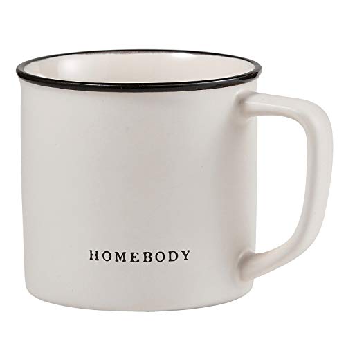 Creative Brands Santa Barbara Design Studio Face to Face Ceramic Coffee Mug, 16-Ounce, Homebody
