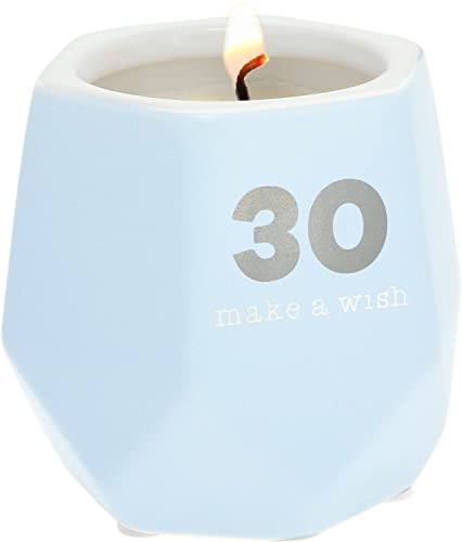 Pavilion Happy Confetti to You Candle - 30th Birthday Candle 100 % Soy 8oz. Tranquility Scented Candle -30th