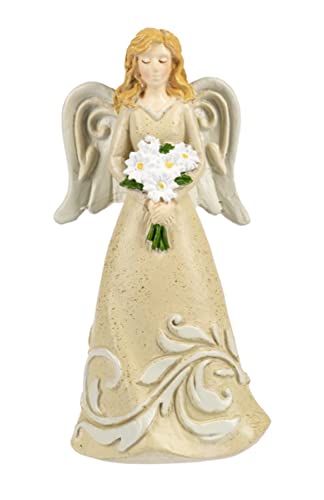 Ganz Daisy Figurine - April, Polyresin, 1.50 Inch Width, 0.75 Inch Depth, 2.75 Inches Height, Multicolor