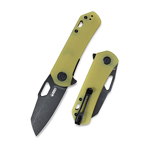 KUBEY Duroc KU332H Pocket Knife for EDC, 2.91" AUS-10 Blade G10 Handle Outdoor Camping Knife for Men