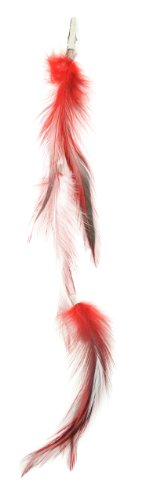 Midwest Design Designer Feathers 12746 Feather Hair Extension, 4-Piece, White Hackle