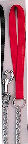 OmniPet Lead Heavy Duty Chain with Nylon Handle, Red, 4&