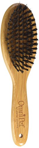 OmniPet Cetacea Pro-Finish 8.5" Bamboo Handle Bristle Brush, Medium
