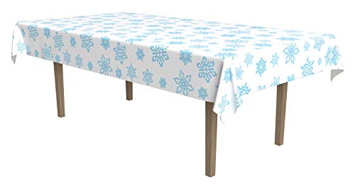 Beistle Snowflake Tablecover, 54 x 108