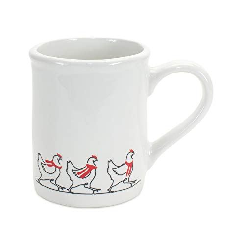 Melrose 84273 Three French Hens Mug, 5-inch Height, Stoneware