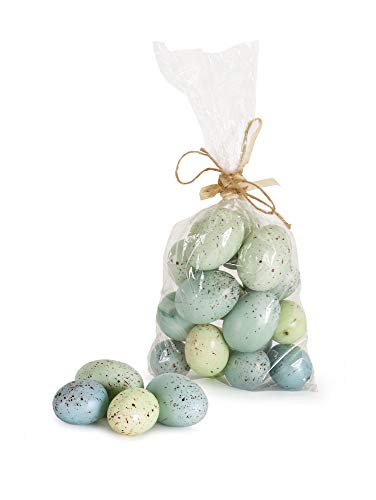 Melrose Eggs Green and Blue Speckle 2 inch Foam Easter Vase Fillers Bag Set of 16