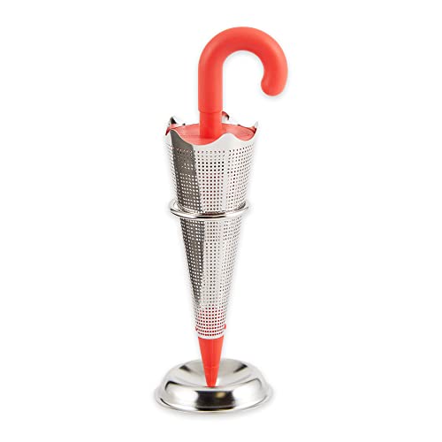 RSVP International Tea Strainer Collection, Umbrella & Stand