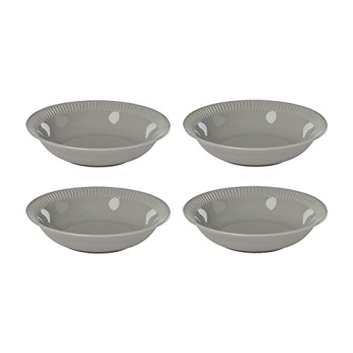 Lenox Gray Profile Stoneware 4-Piece Pasta Bowl Set, 4.90 LB