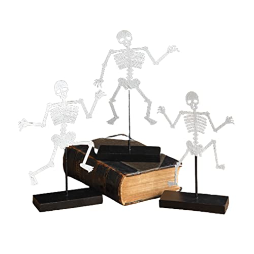 CTW 370346 Skeletons with Wooden Base, Set of 3