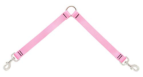 Lupine Pet Coupler for Walking Two Medium or Larger Dogs Together, 1" Wide Pink by Lupine, 24" Long