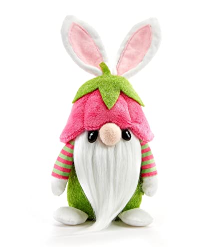 Giftcraft Flower Bunny Azalea Gnome, Polyester