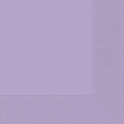 Amscan Big Party Pack Luncheon Napkins, 6.5" X 6.5", Lavender