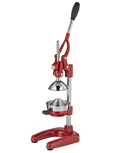 Frieling Cilio Commercial Grade Manual Citrus Juicer, Extractor, and Juice Press, Red