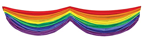 Beistle Rainbow Fabric Bunting