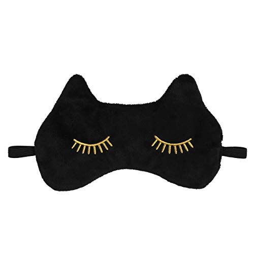 Cala Black cat sleep mask