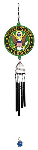 Red Carpet Studios Patriot Military Wind Chime, Army