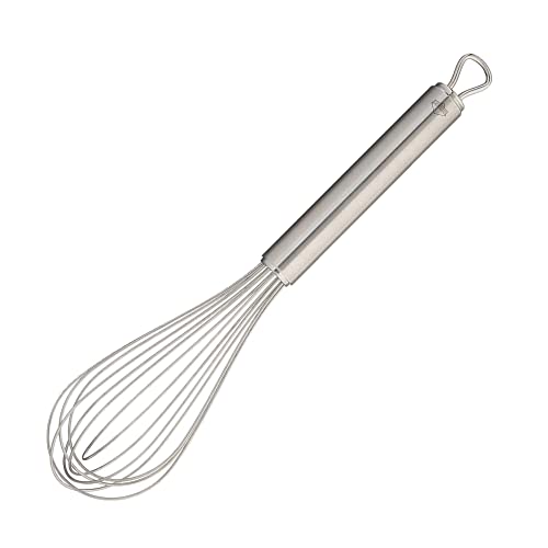 Frieling K√ºchenprofi Stainless Steel Handle for Eggs, Batter, and Dough, Metal Whisk for Kitchen Use, Silver, 10 Inches