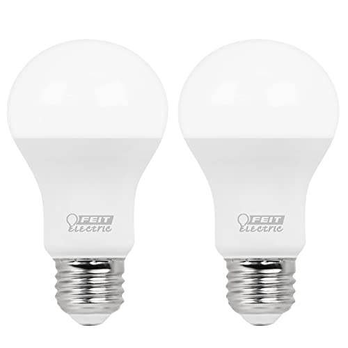 Feit Electric A1100/827/10KLED/2 75W Equivalent 11.2 Watt Non-Dimmable 1100 Lumen A19 LED Light Bulb 2-Pack, 2 Pack, 2700K Soft White, 2