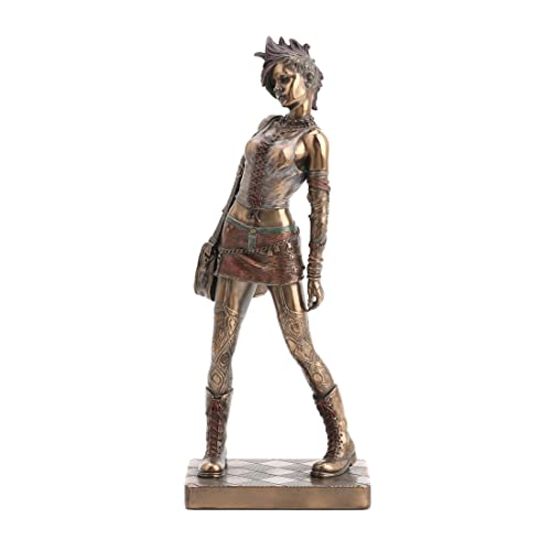Unicorn Studio 9.75 Inch Punk Series Figure Girl Walking Burnished Bronze Hue