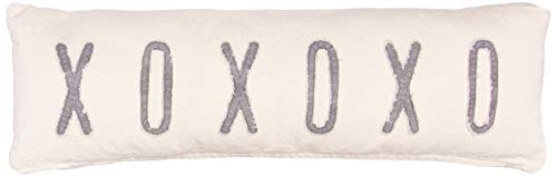 Mud Pie Washed Canvas Long Pillow