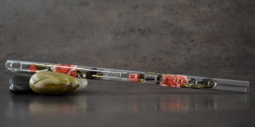 Hall Crystal Flutes 11014 - Inline Glass Piccolo in D - Rose/Gold