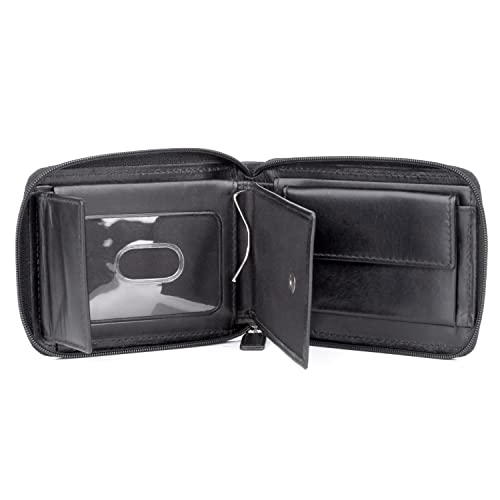 Dopp¬Æ Regatta Zip-Around Billfold w/Zip Bill Compartment Black