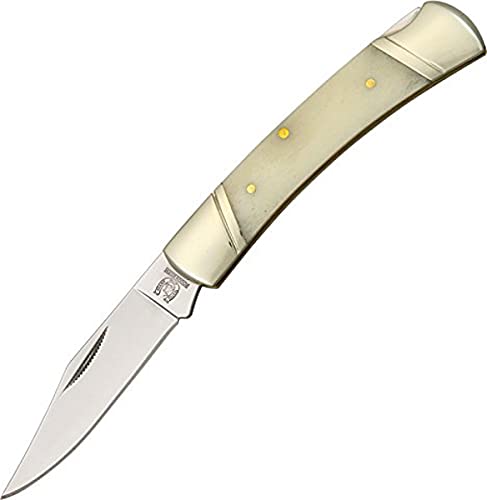 Blue Ridge Knives Rough Ryder Lockback White