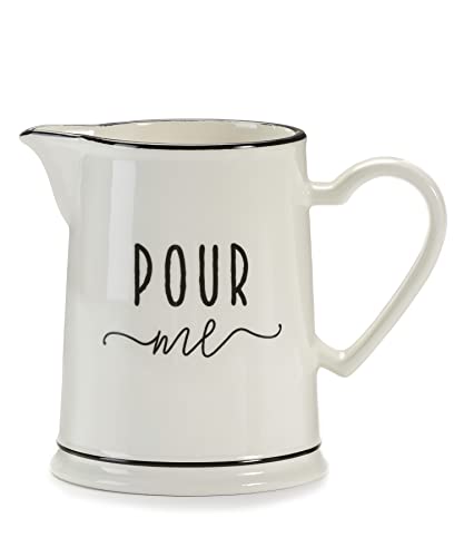 Giftcraft 095231 Sentiment Pitcher, 7.1-inch Length, Ceramic