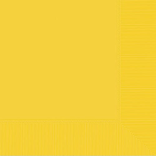 Amscan Yellow Sunshine Luncheon Napkins | Big Party Pack | Pack of 100