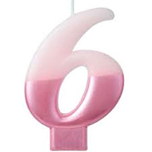 Amscan Pink"6" Candle | 1ct