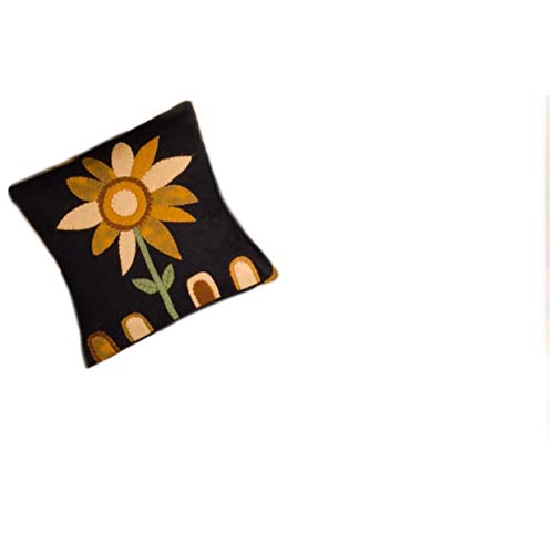 Home Collections by Raghu Black Sunflower Power Pillow, Standard