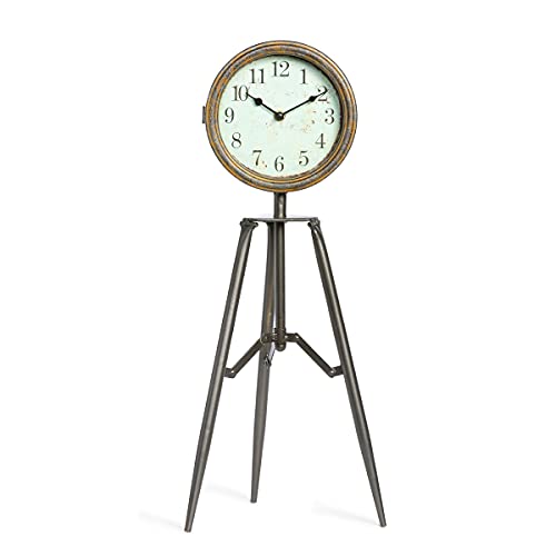 Park Hill Collection Telescope Tripod Desk Clock