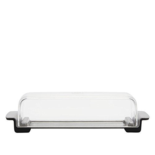 OXO Good Grips Butter Dish, Stainless Steel/Clear