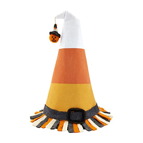 Mud Pie Candy Corn Felt Witch Hat Sitter,